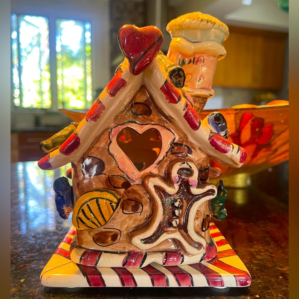 Heather Goldminc ceramic votive. c 2002 Blue Sky Corp. Clayworks